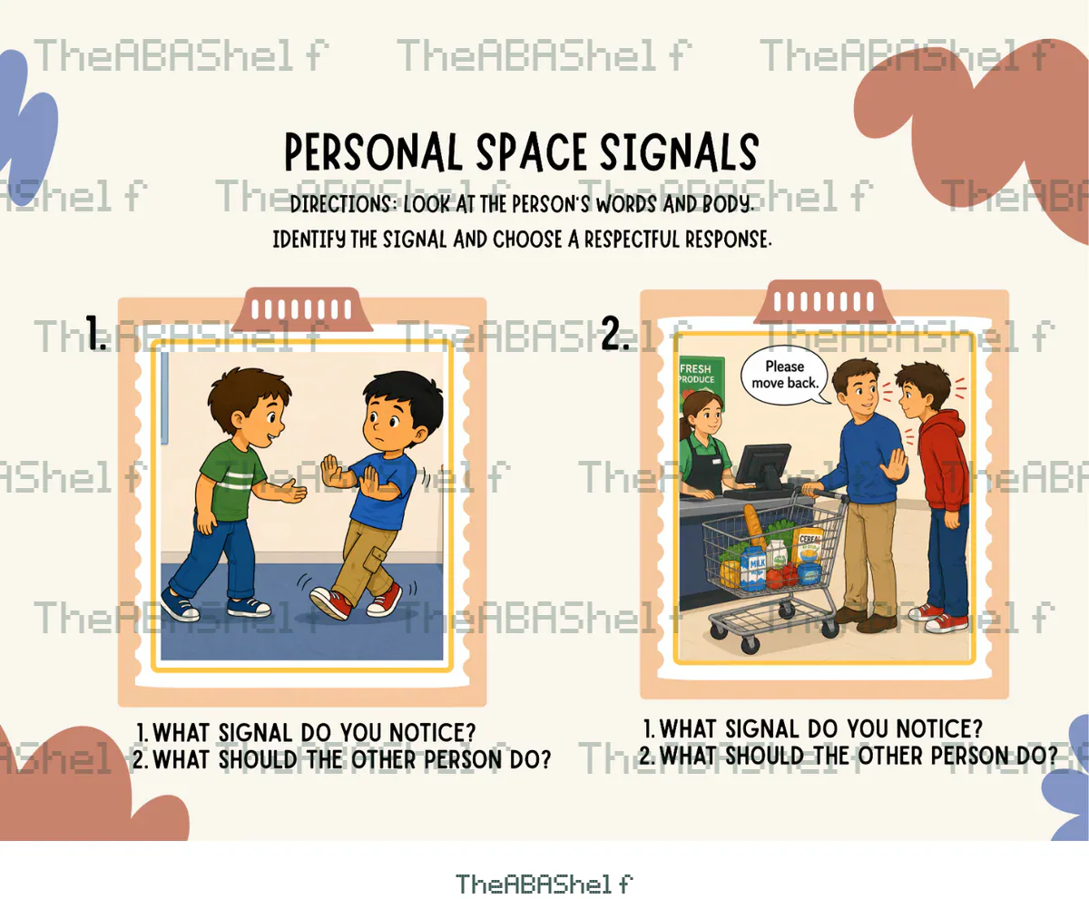 Watermarked preview of Personal Space 1C: Personal Space Signals