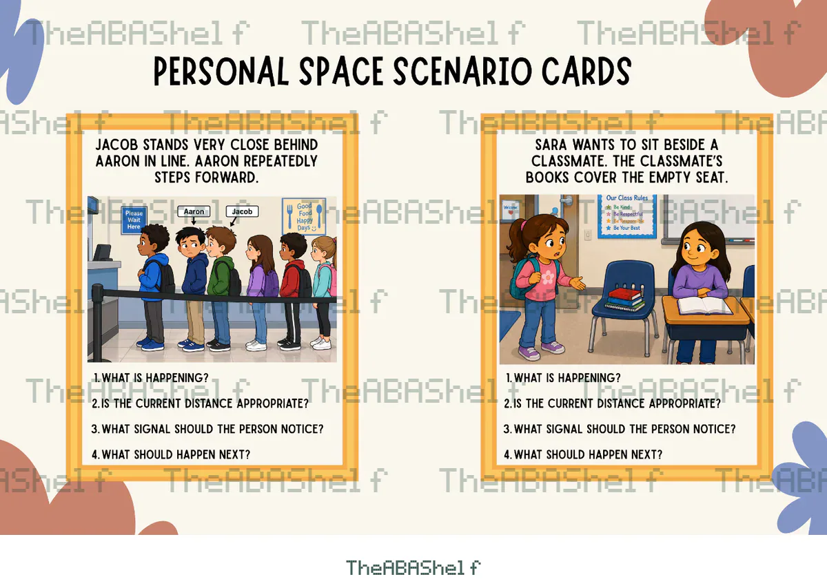 Watermarked preview of Personal Space 1D: Personal Space Scenarios