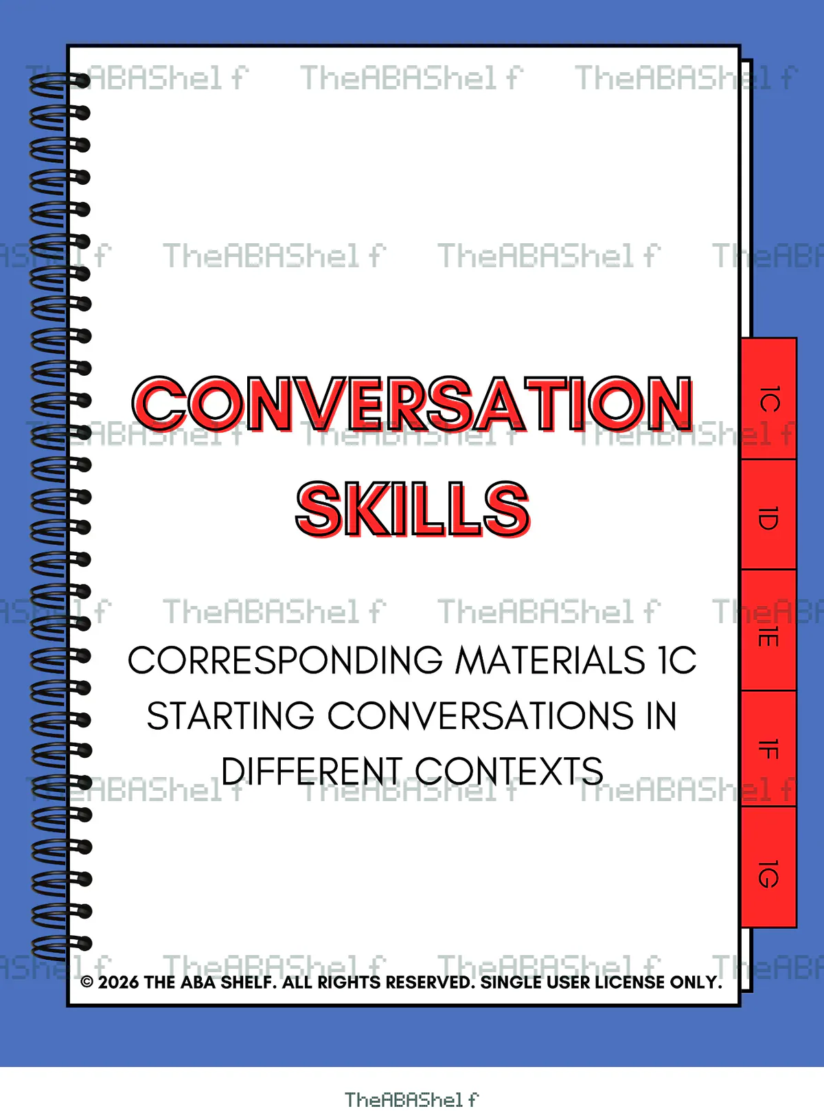 Watermarked preview of Conversation Skills 1C: Starting Conversations in Different Contexts