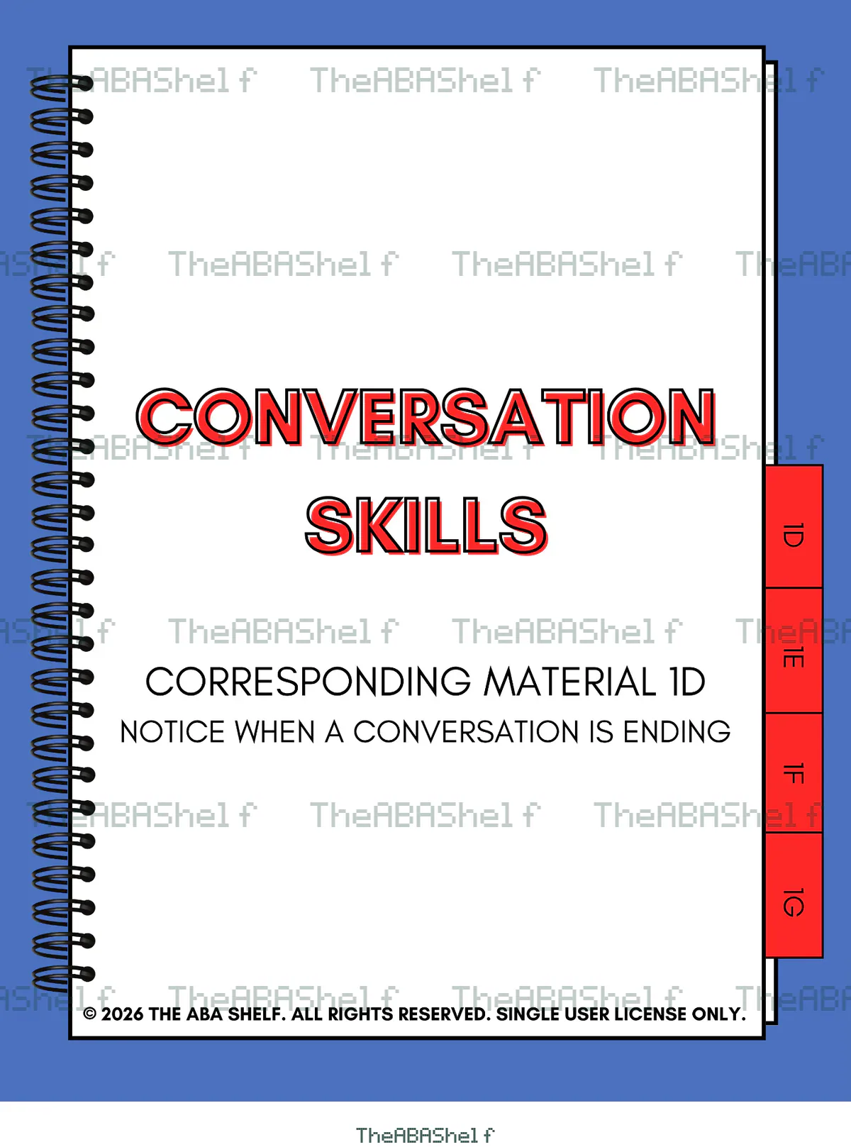 Watermarked preview of Conversation Skills 1D: Notice When a Conversation Is Ending