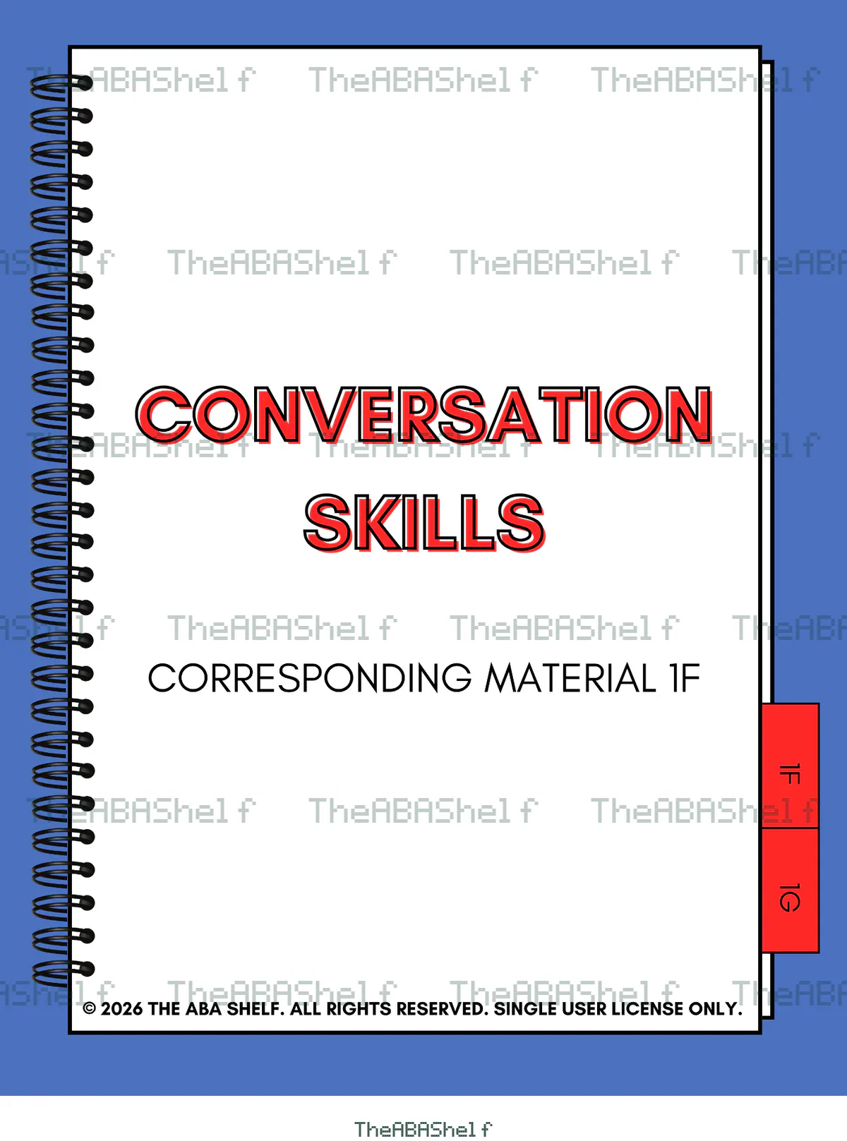 Watermarked preview of Conversation Skills: 1F: Natural, Abrupt, or Keeps the Conversation Going?