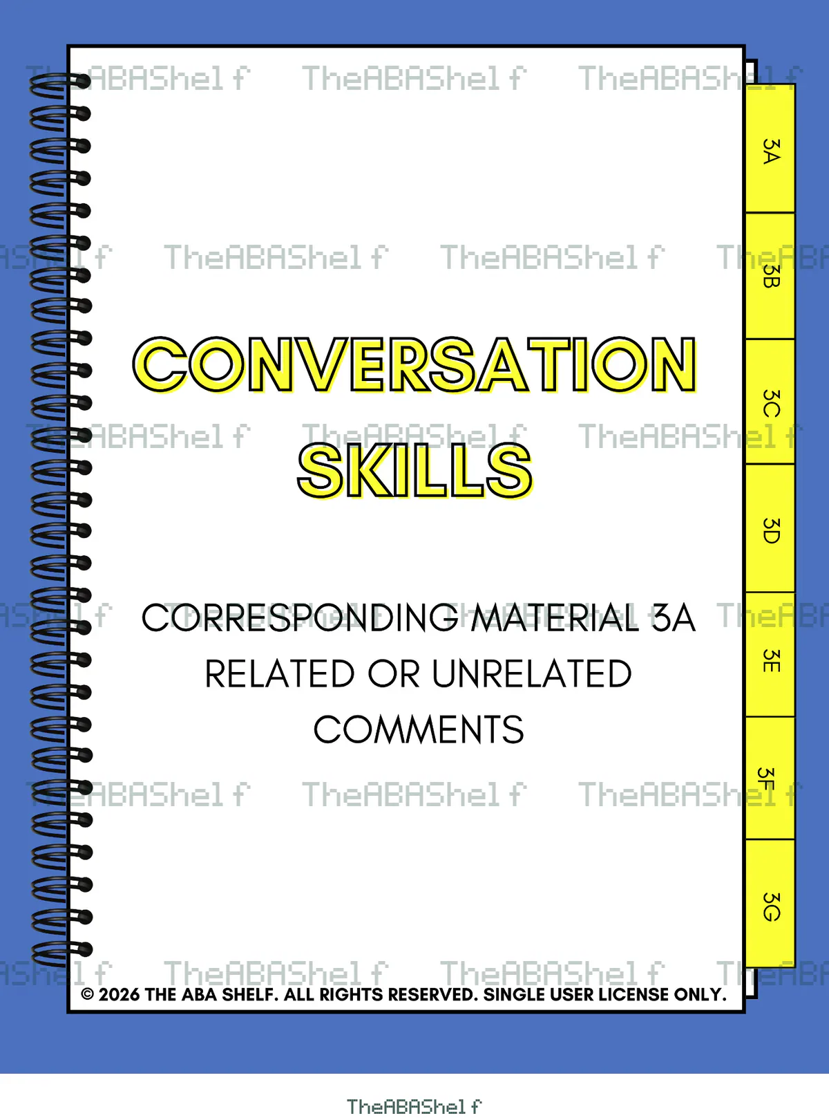 Watermarked preview of Conversation Skills 3A: Related or Unrelated Comments