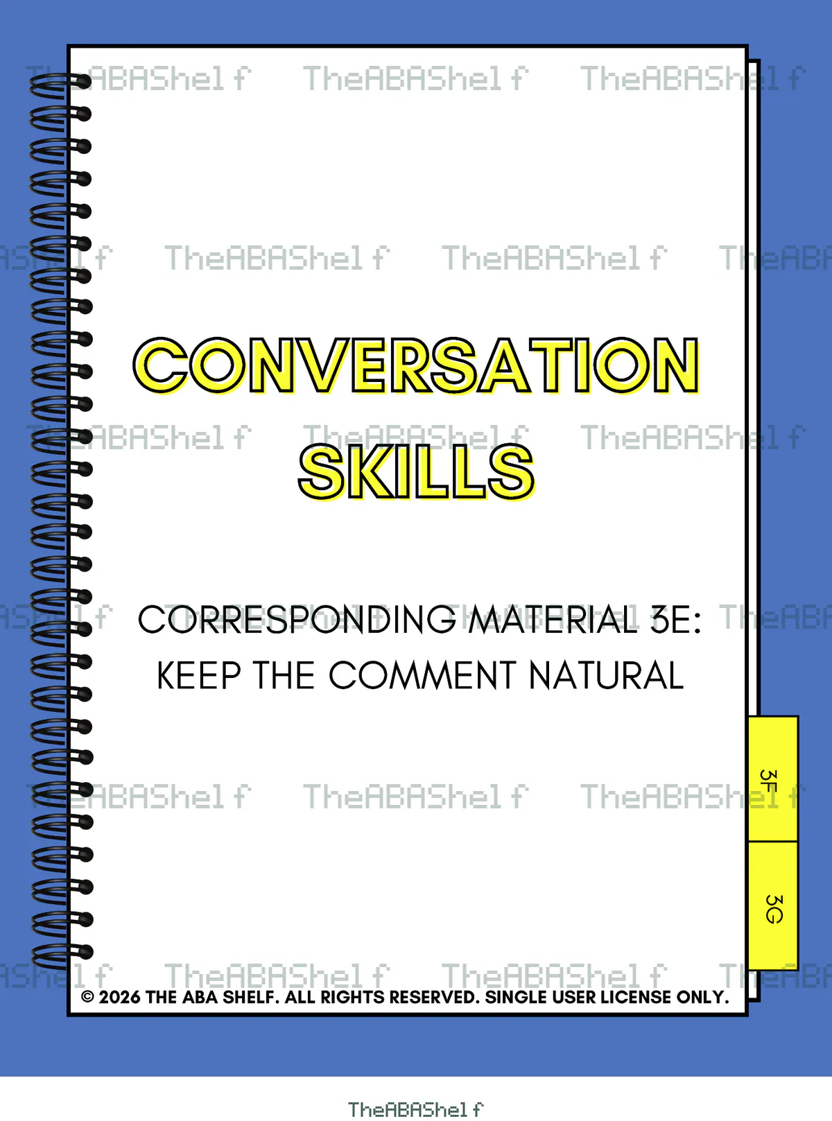 Watermarked preview of Conversation Skills 3E: Keep The Comment Natural