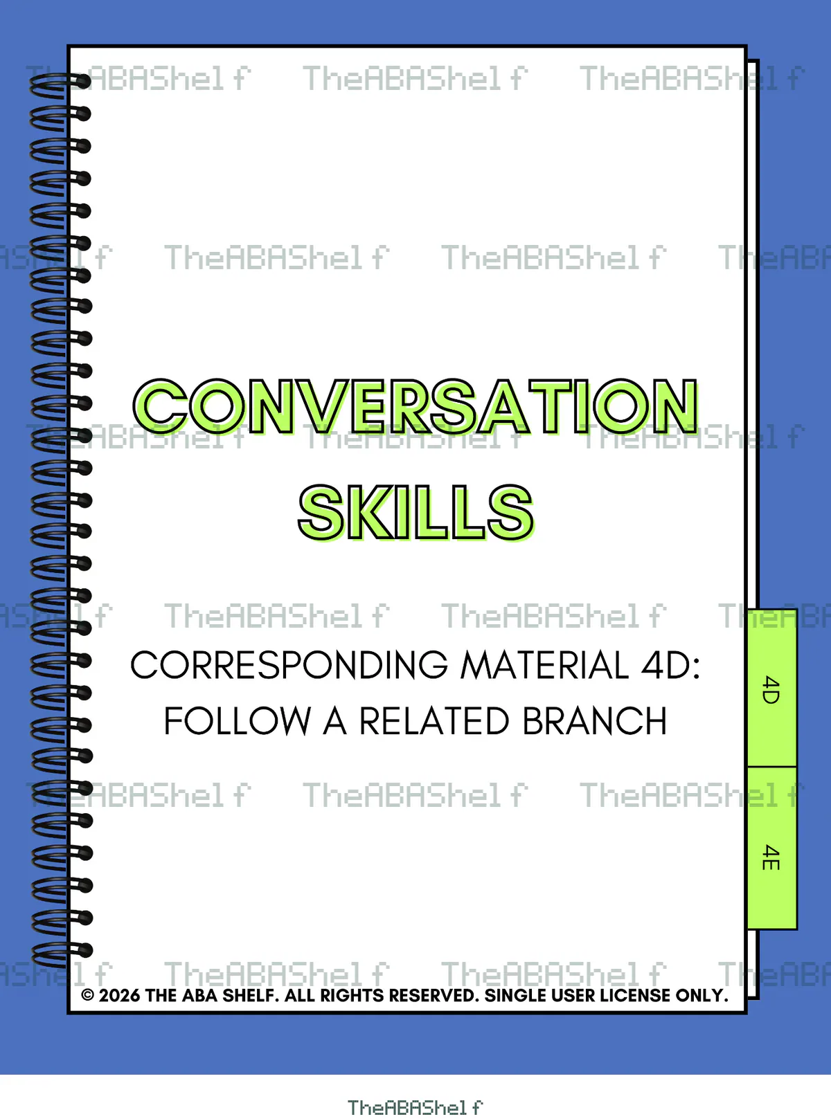 Watermarked preview of Conversation Skills 4D: Follow a Related Branch