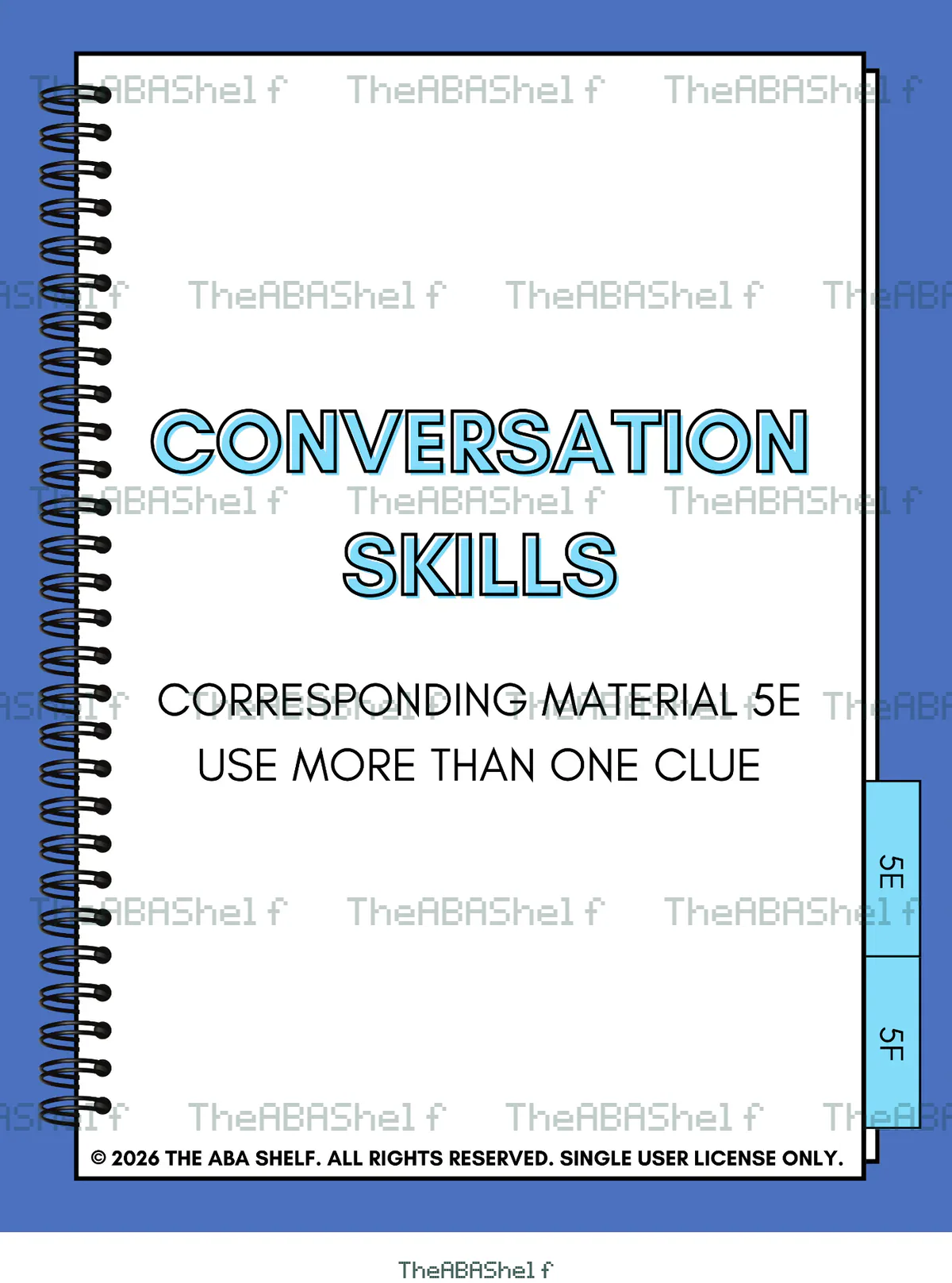 Watermarked preview of Conversation Skills 5E: Use More Than One Clue