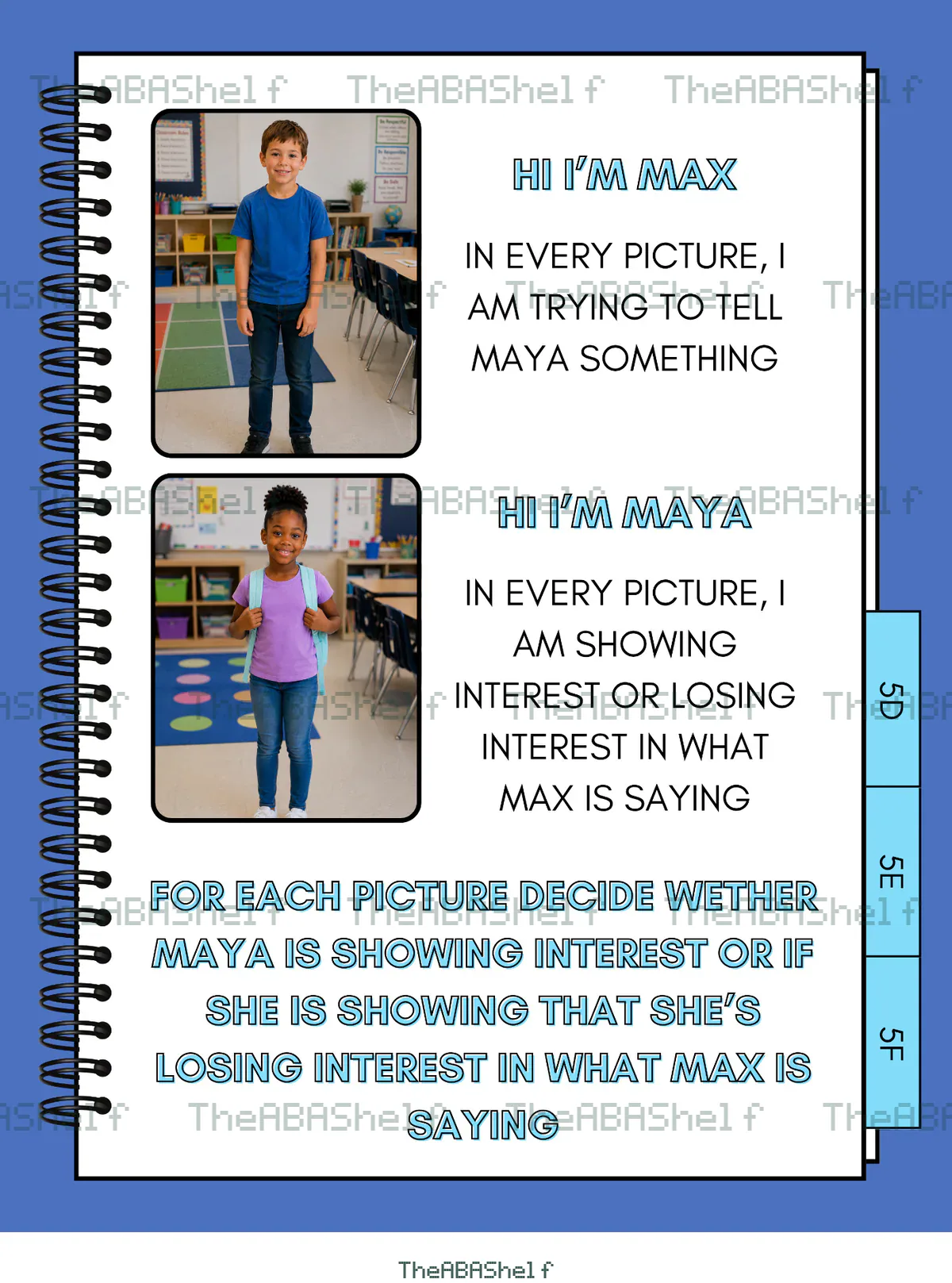 Conversations Skills 5D: Non-Verbal Listener Clues, thumbnail for page 2