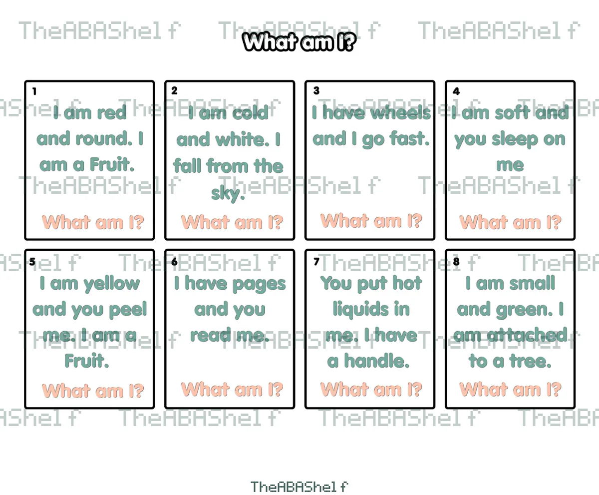 Watermarked preview of Identify Item From Feature: What am I?