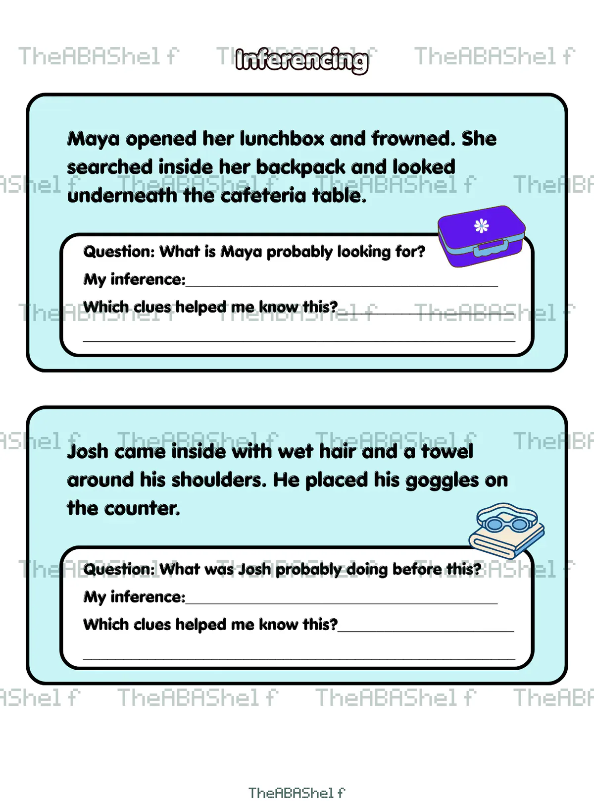 Watermarked preview of Inferencing: Infer the Missing Information in the Paragraph