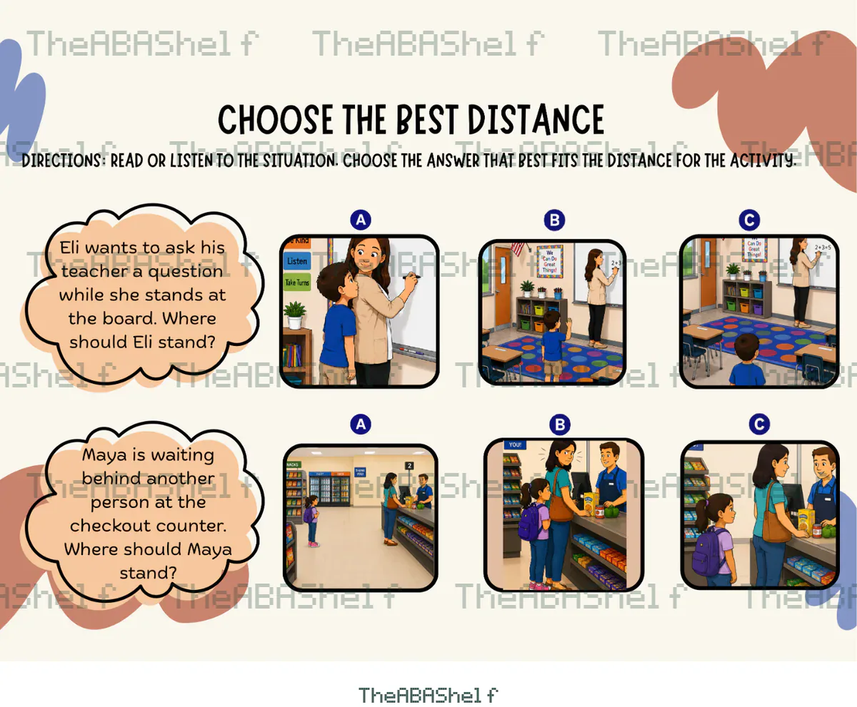 Watermarked preview of Personal Space 1B: Choose The Best Distance