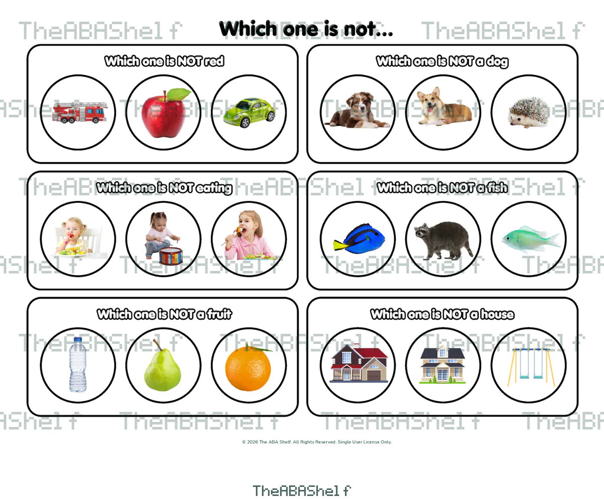 Watermarked preview of Which One is Not