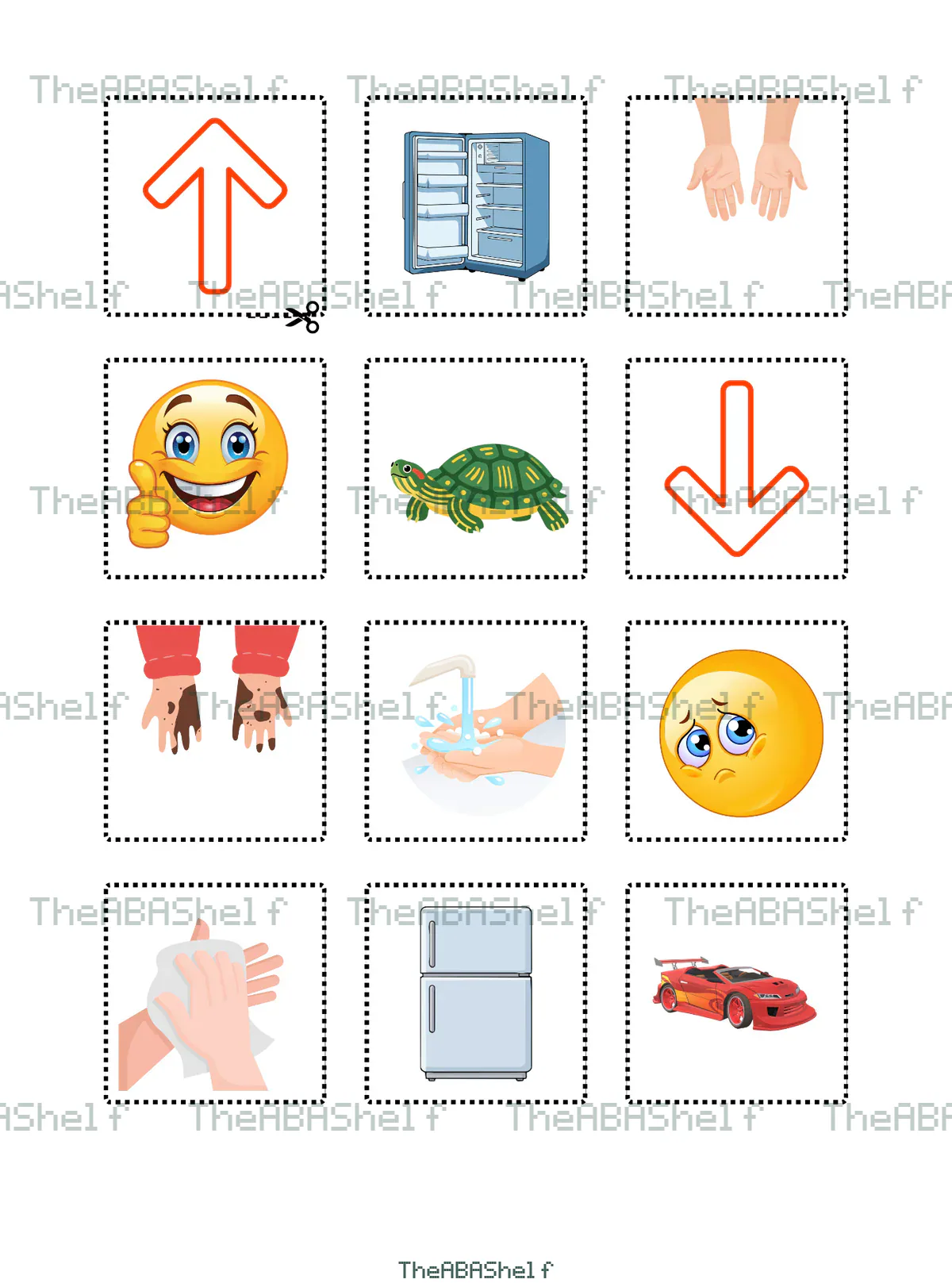 Watermarked preview of Opposites Matching game