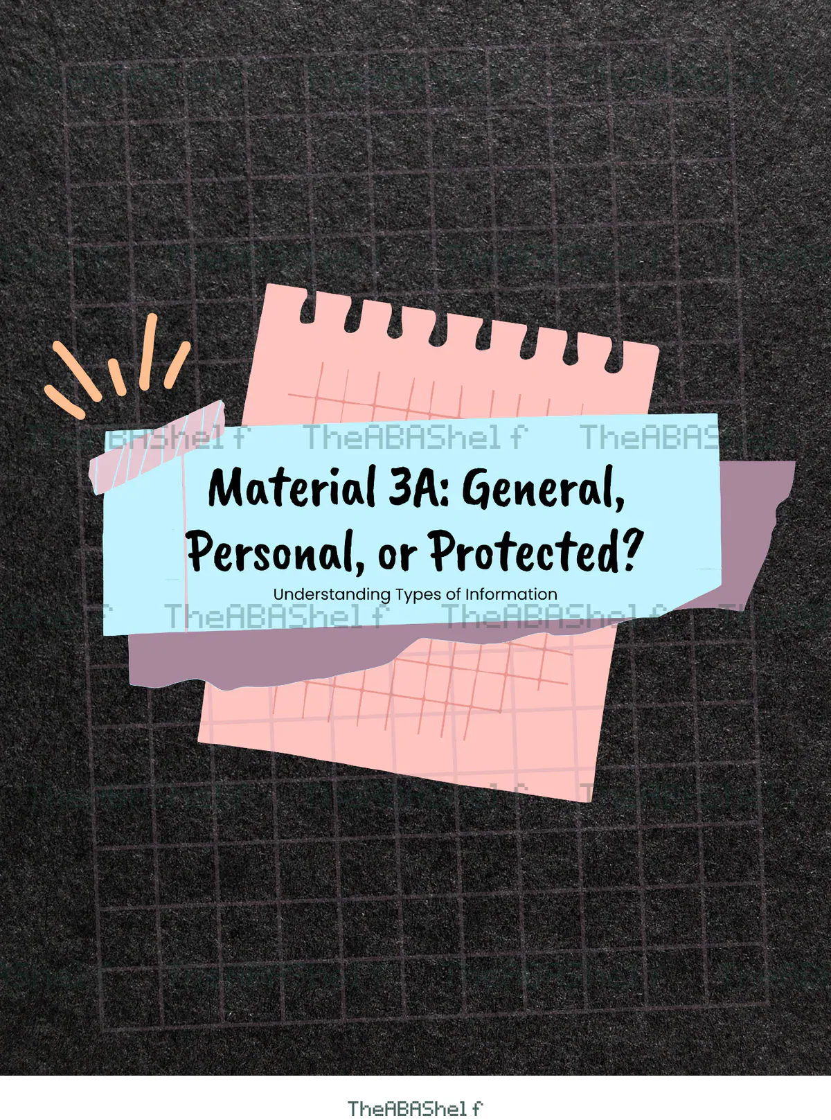 Understanding Types of Information 3A: General Personal or Protected, page 1 of 3