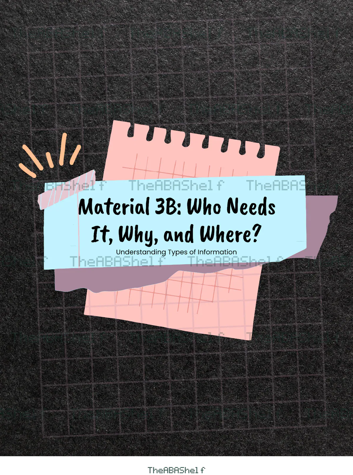 Understanding Types of Information 3B: Who Needs It, Why, and Where?, page 1 of 3