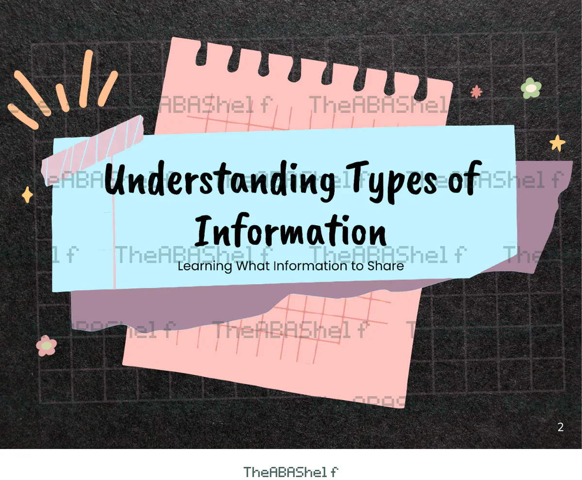 Understanding Types of Information: Lesson Plan, page 1 of 11