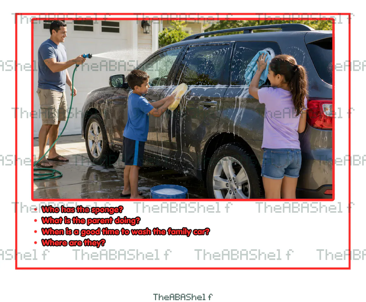 Watermarked preview of WH Questions Scenes (no Why or How)
