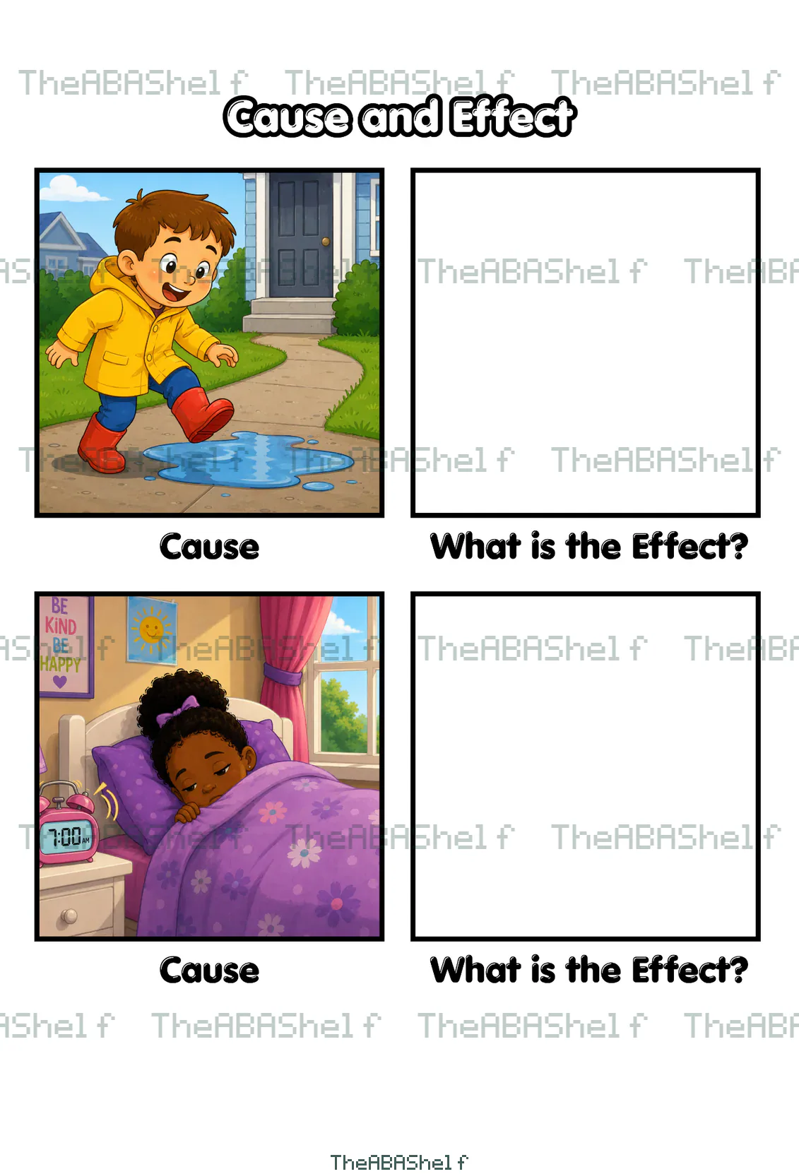 Watermarked preview of Cause and Effect: Identify the Effect